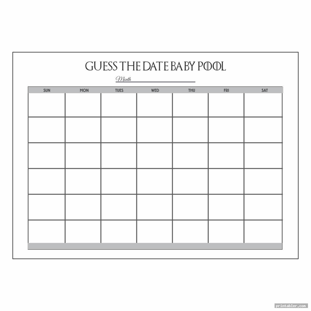 Free Guess Baby Due Date Template Calendar Template 2023