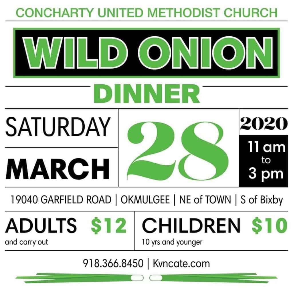 Concharty United Methodist Church Wild Onion Dinner – Pow