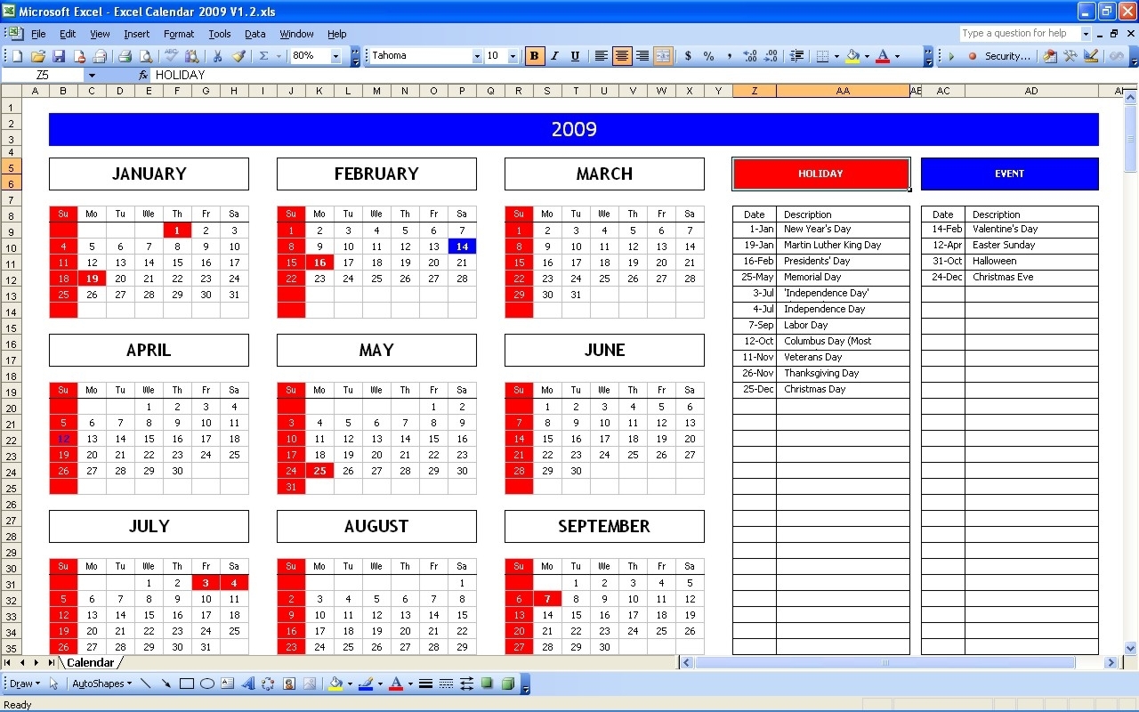 Excel 2020 Calendar Drop Down Calendar Template 2023