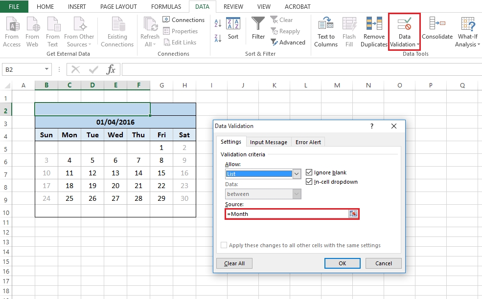 How To Create A Drop Down Calendar In Excel Template Calendar 