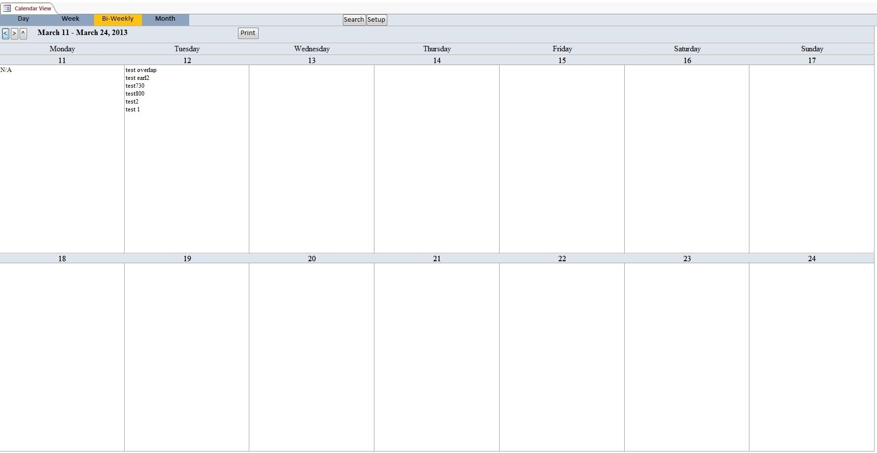Printable Calendar Bi Monthly Calendar Template 2023