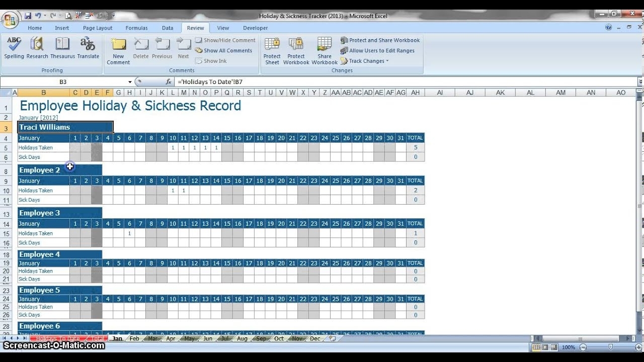 Annual Leave Planner Template Via Excel Calendar Template 2023