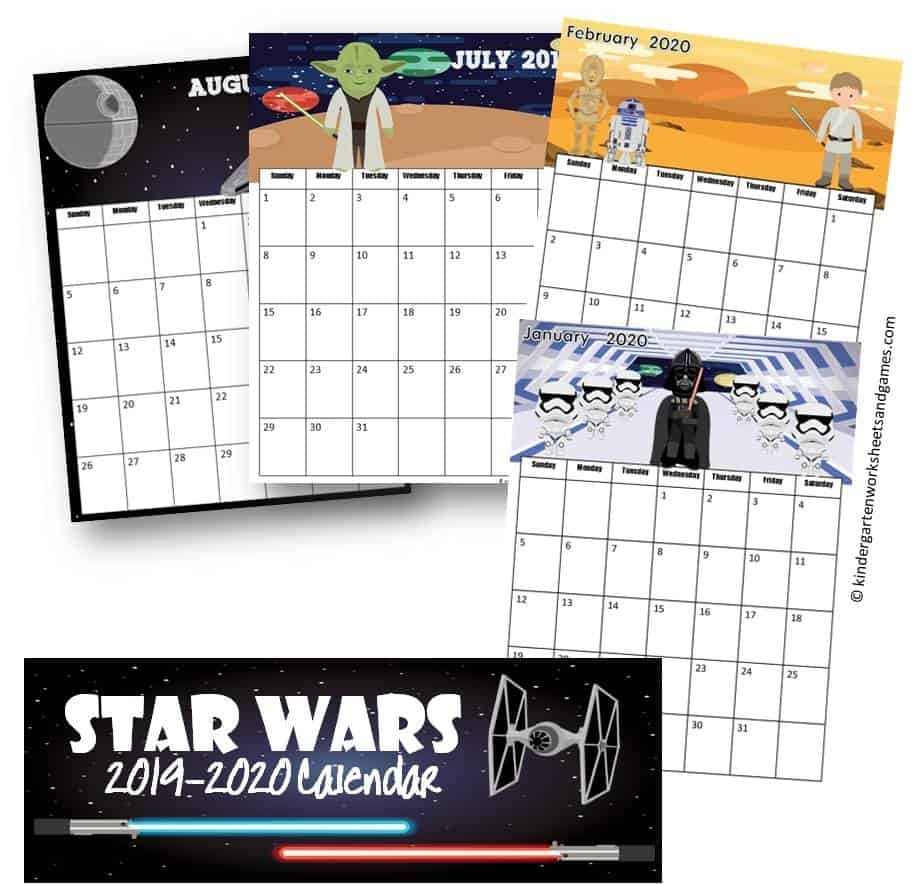 Free Star Wars Calendar 2020 Printable