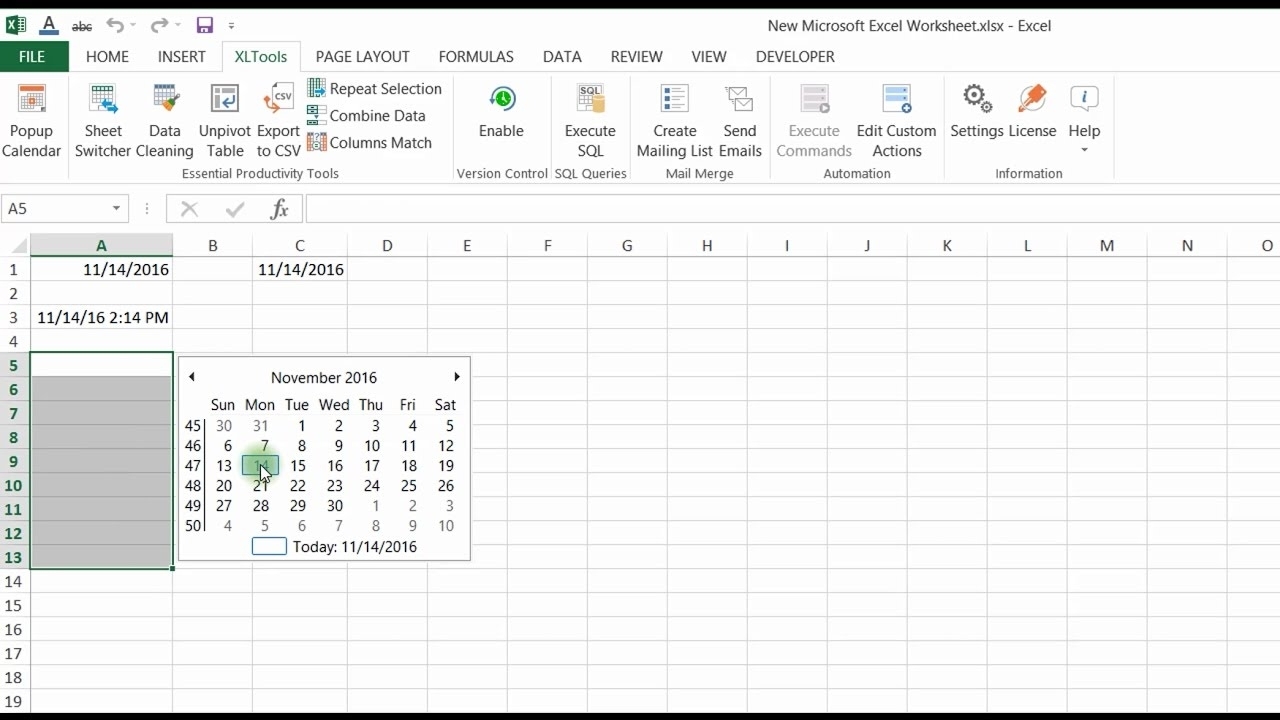 How To Insert Calendar In Excel Calendar Template 2022