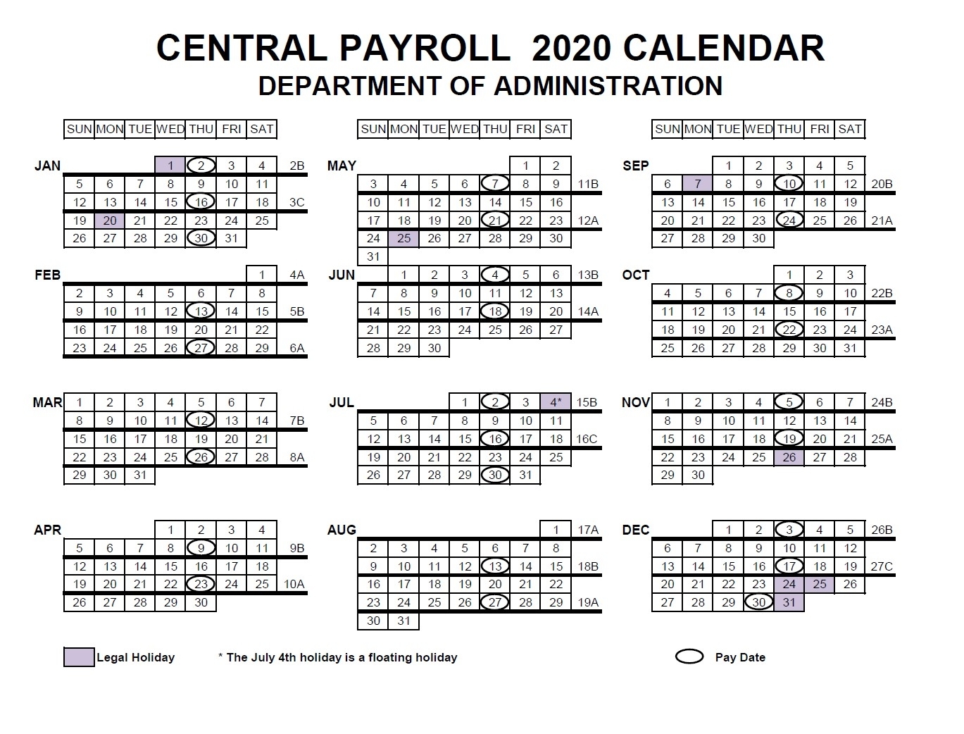 Nfc Pay Period Calendar 2021 Calendar Template 2023