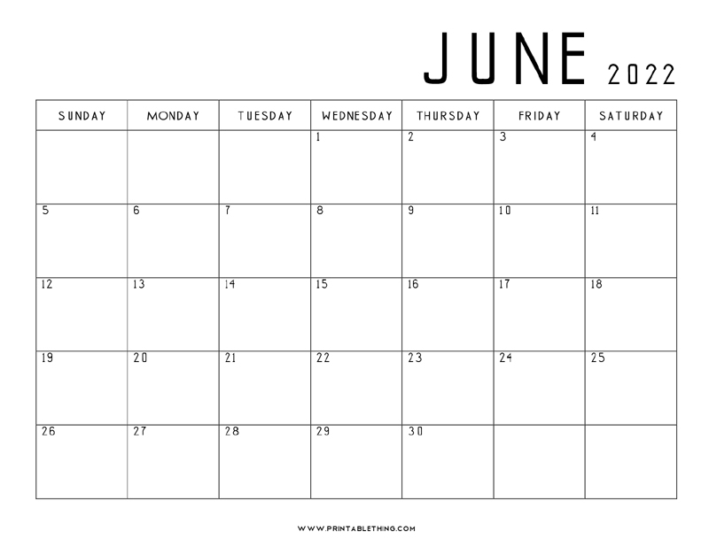 19+ June 2022 Calendar | Printable Pdf, Us Holidays, Blank