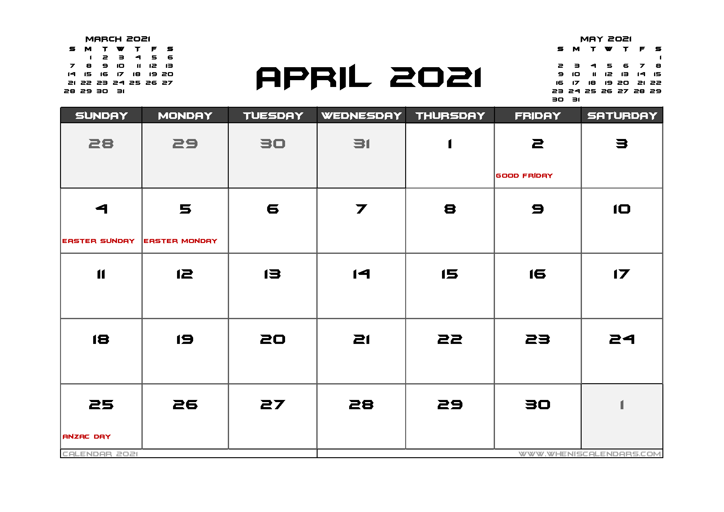 20+ Calendar 2021 Australia Public Holidays - Free