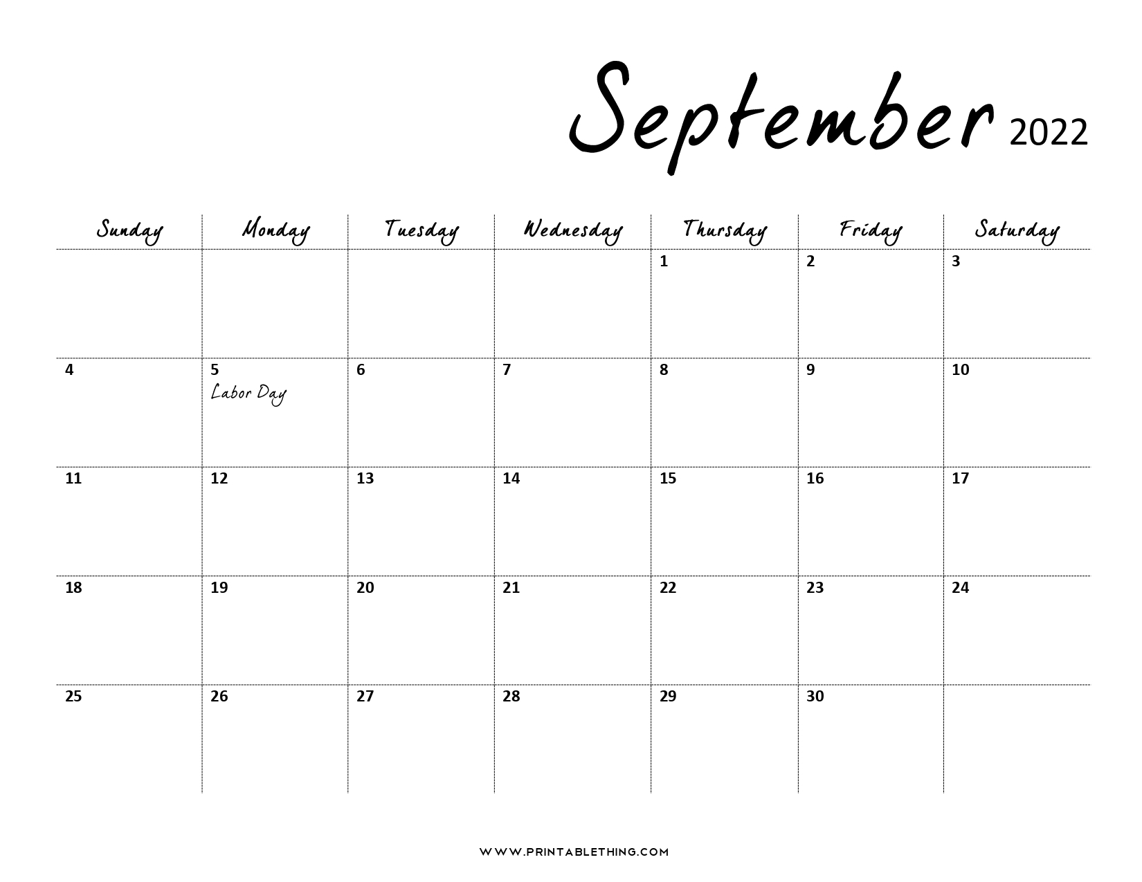 20+ September 2022 Calendar | Printable, Pdf, Us Holidays, Blank