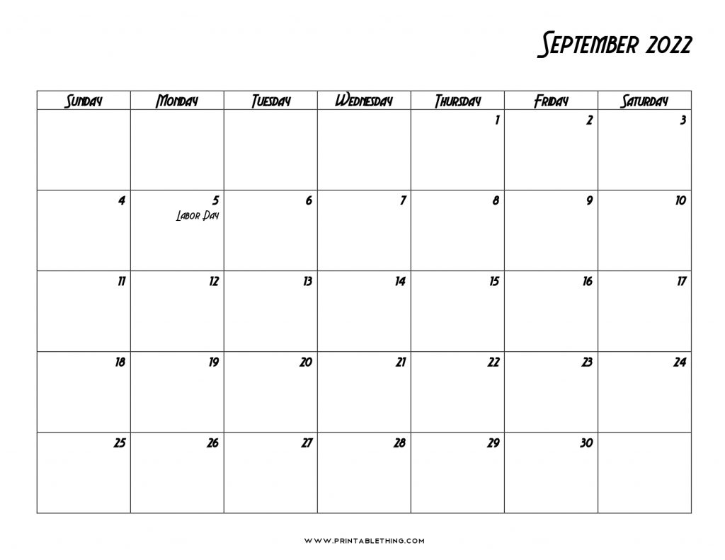 20+ September 2022 Calendar | Printable, Pdf, Us Holidays, Blank