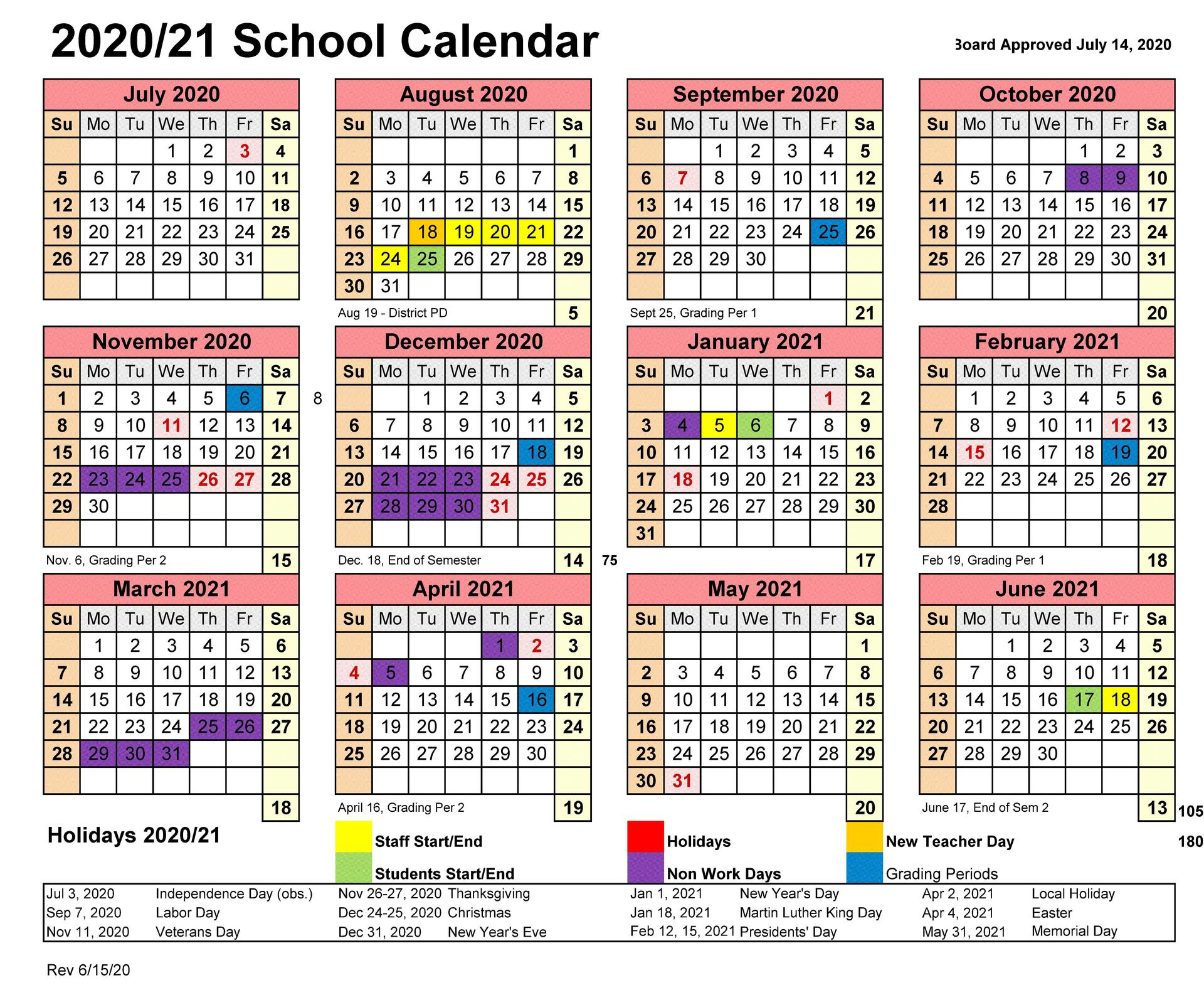 2020-2021 School Year Information - About Us - Escondido