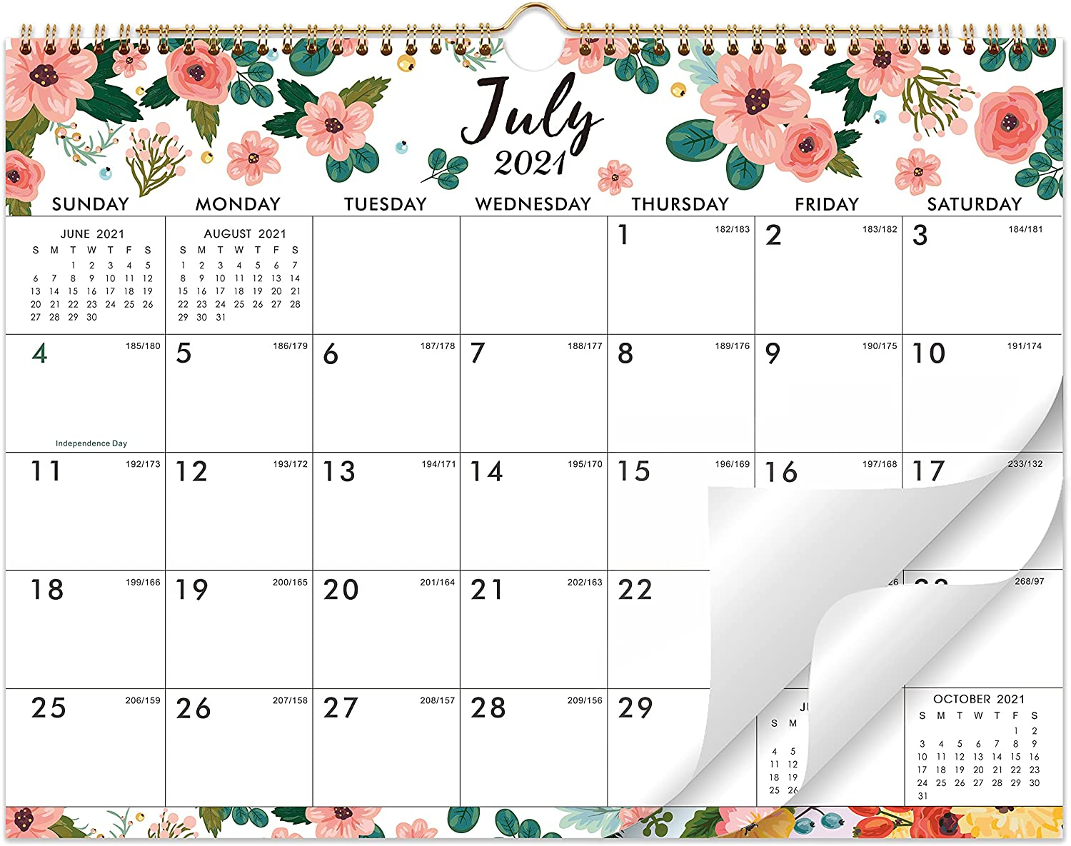 2021-2022 Calendar - Wall Calendar Planner From Jul 2021