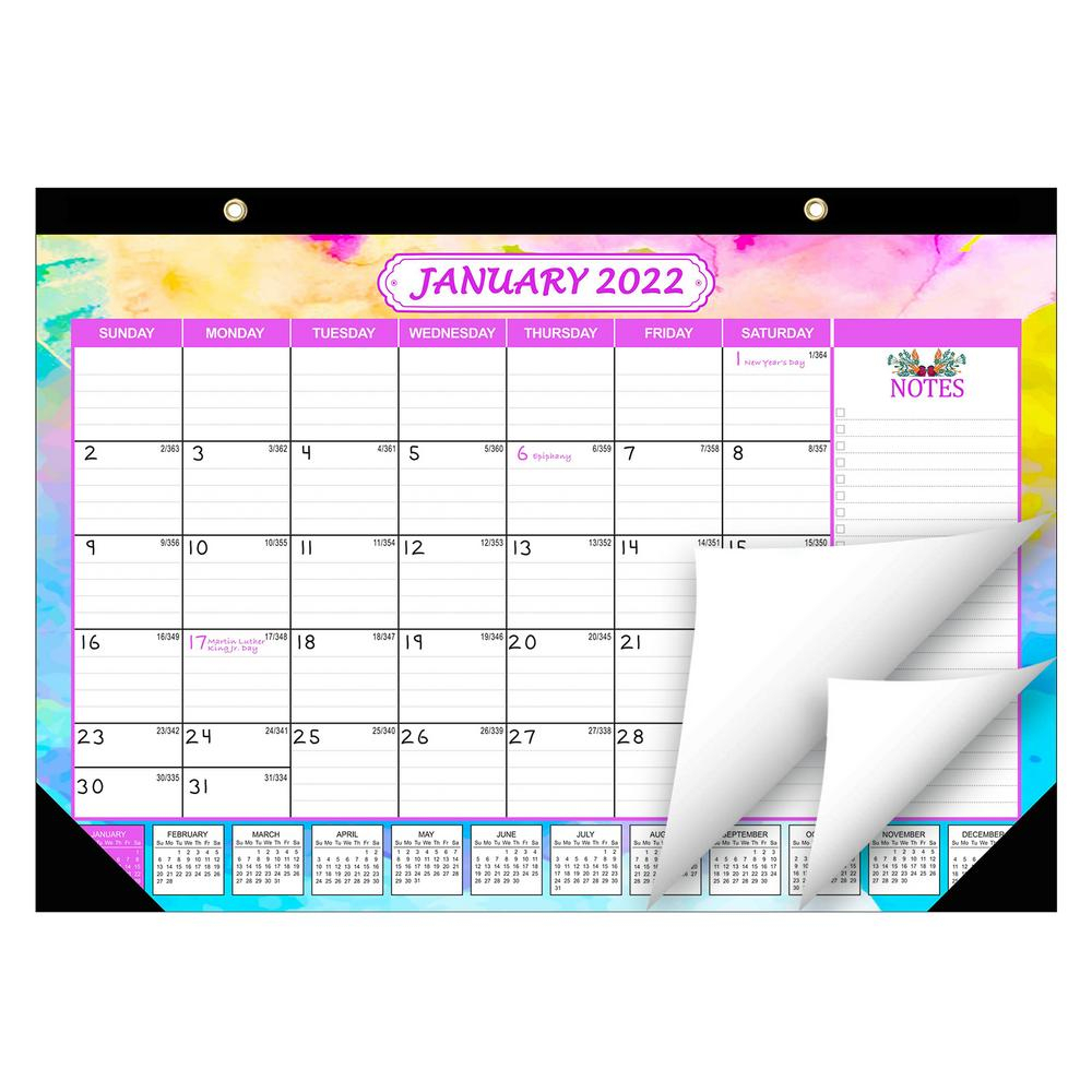 2021-2022 Desk Calendar - 18 Months Large Monthly Desk
