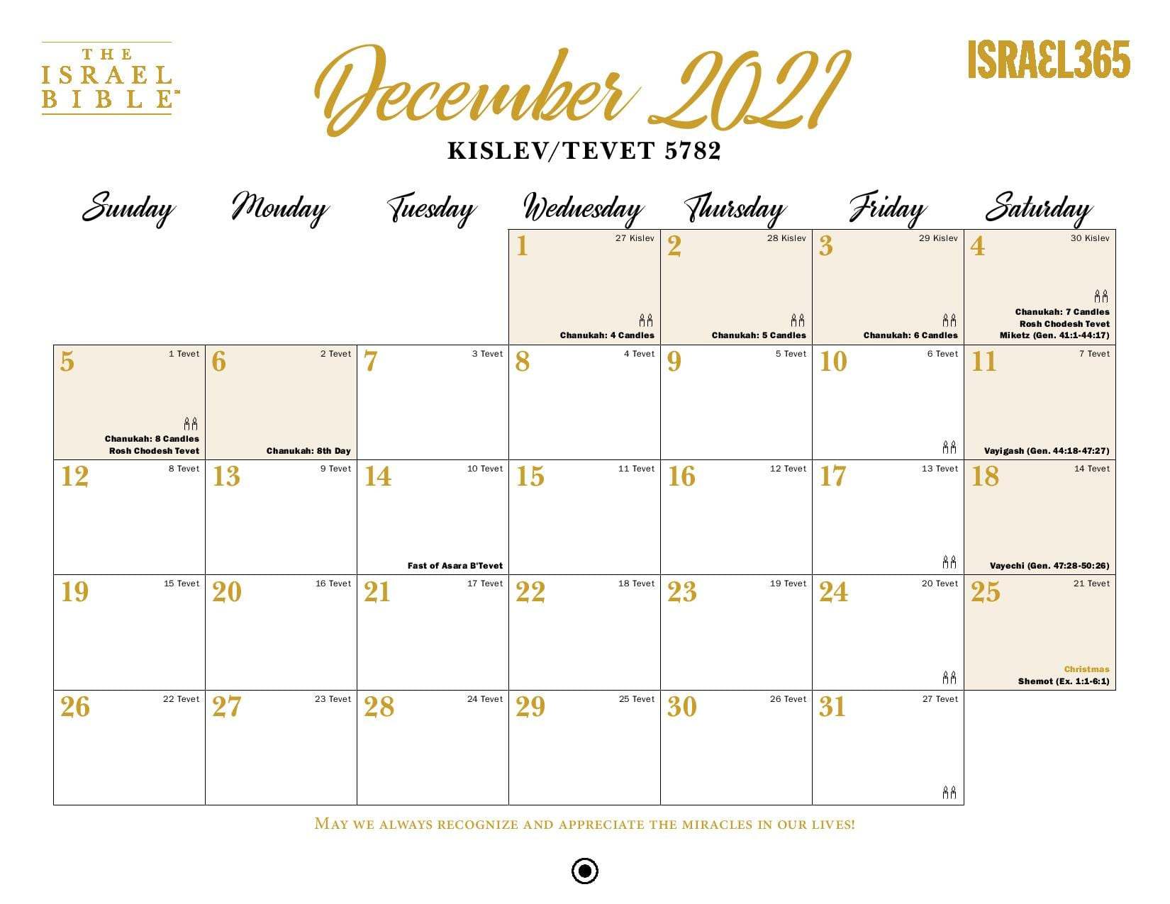 2021-2022 Israel Calendar And 5782 Jewish Holiday Guide