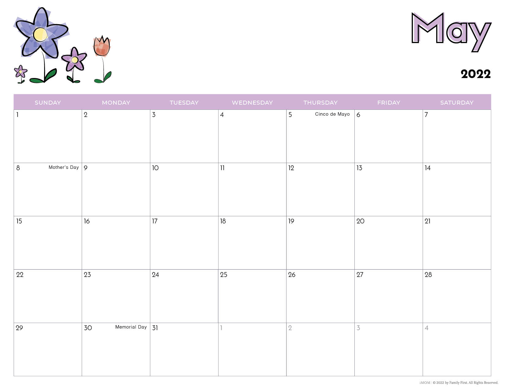 2021 And 2022 Printable Calendars For Kids - Imom