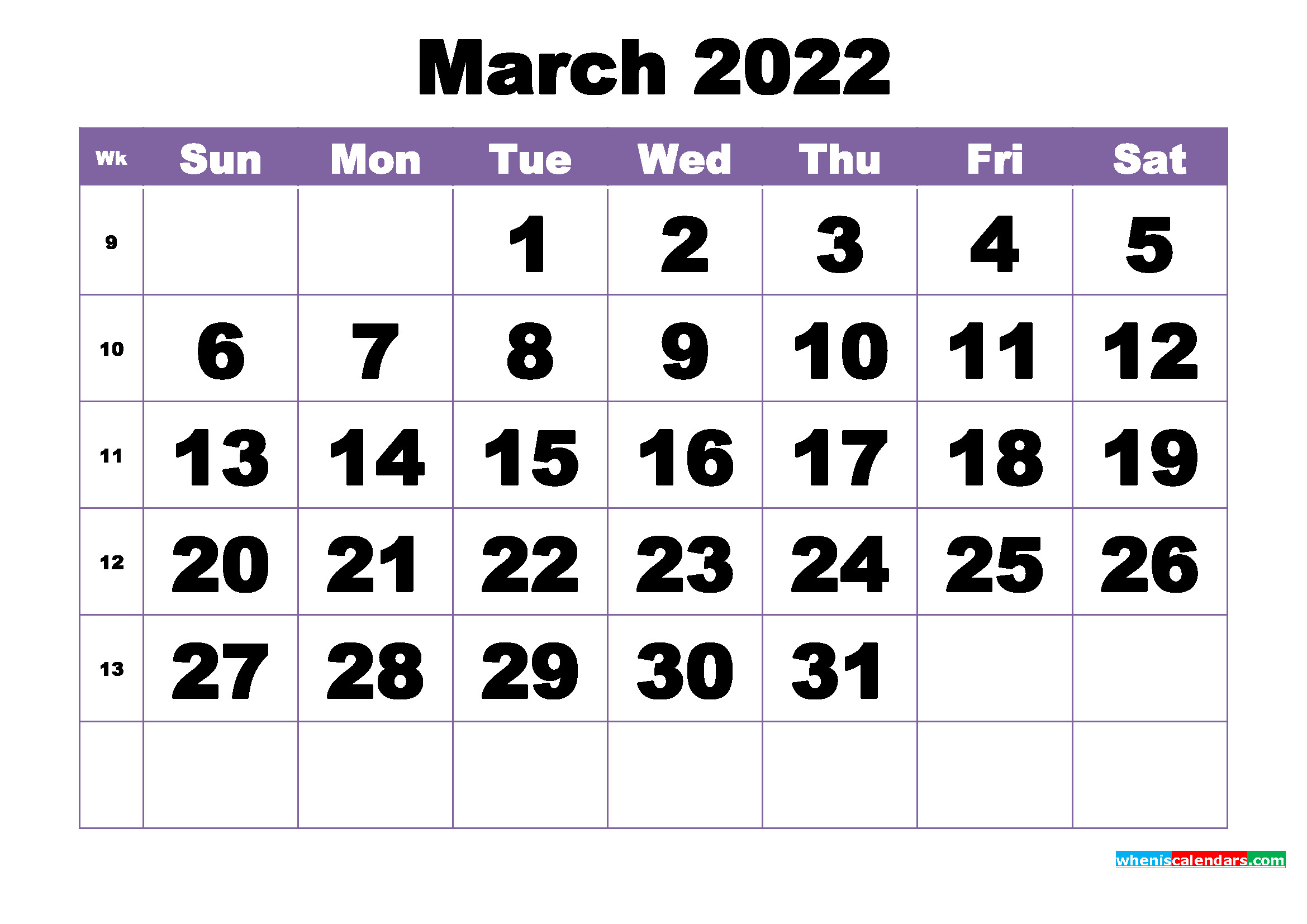 March 14 2022 Calendar | Calendar Template 2023