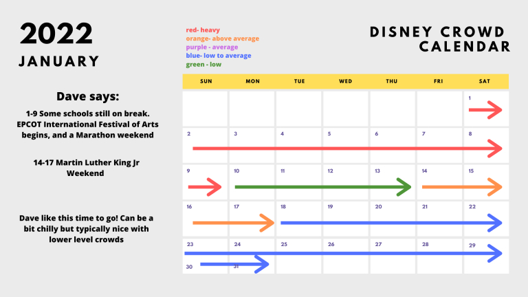 2022 Disney World Crowd Calendar: Best (&amp; Worst!) Times To