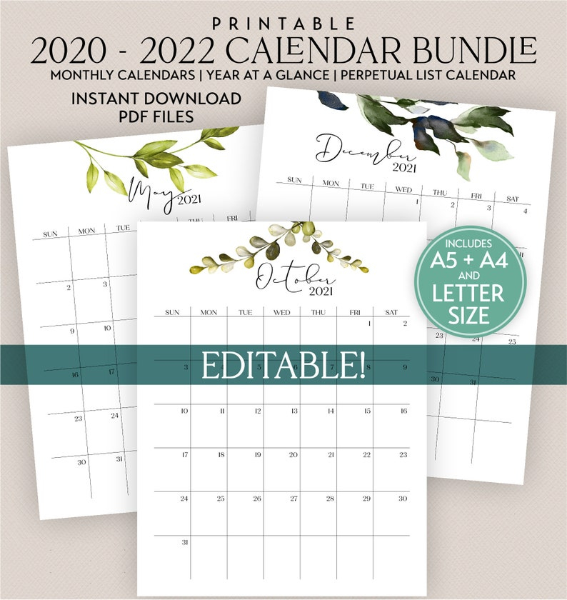 2022 Free Editable Calendar Australia / 2022 Free Editable