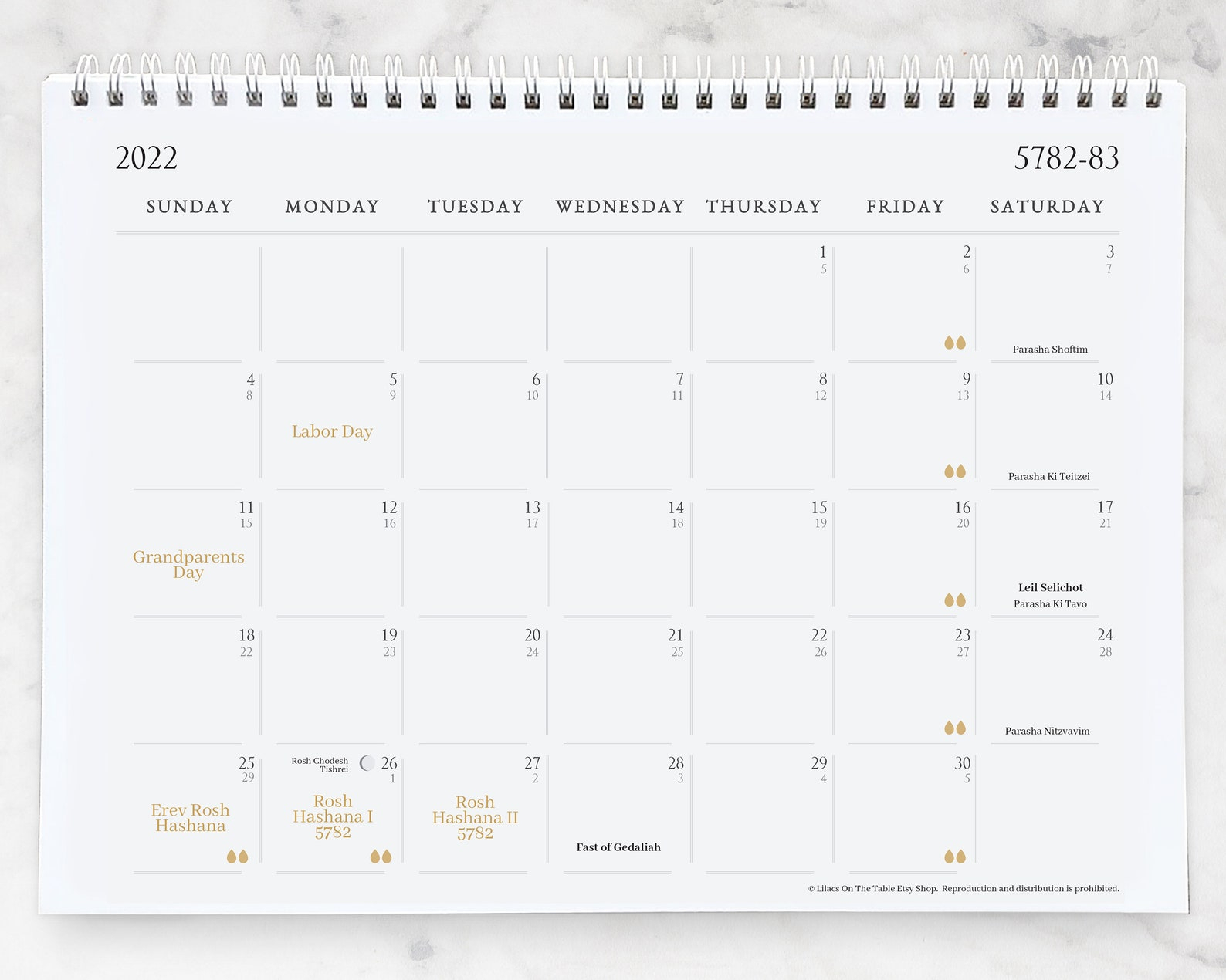 2022 Jewish Calendar | Printable Calendars 2021
