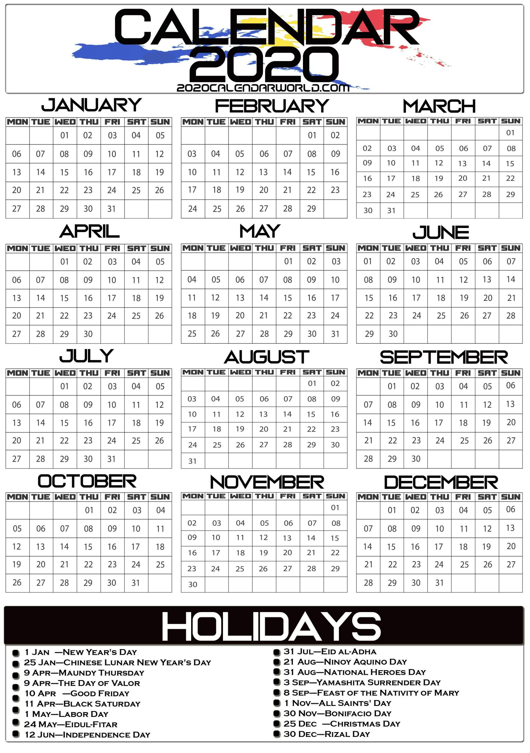 24 Regular Holidays For 2021 Philippines | Happy