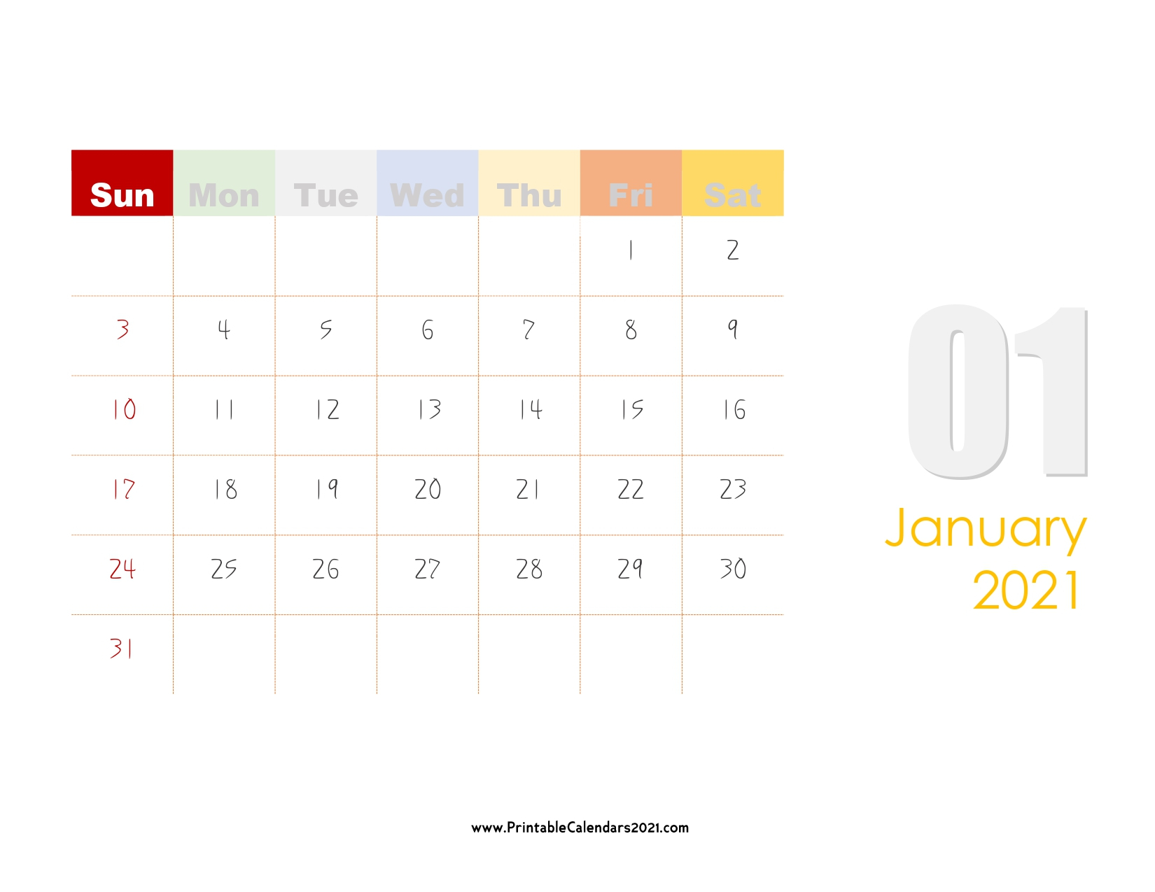 65+ January 2022 Calendar Printable, January 2022 Calendar