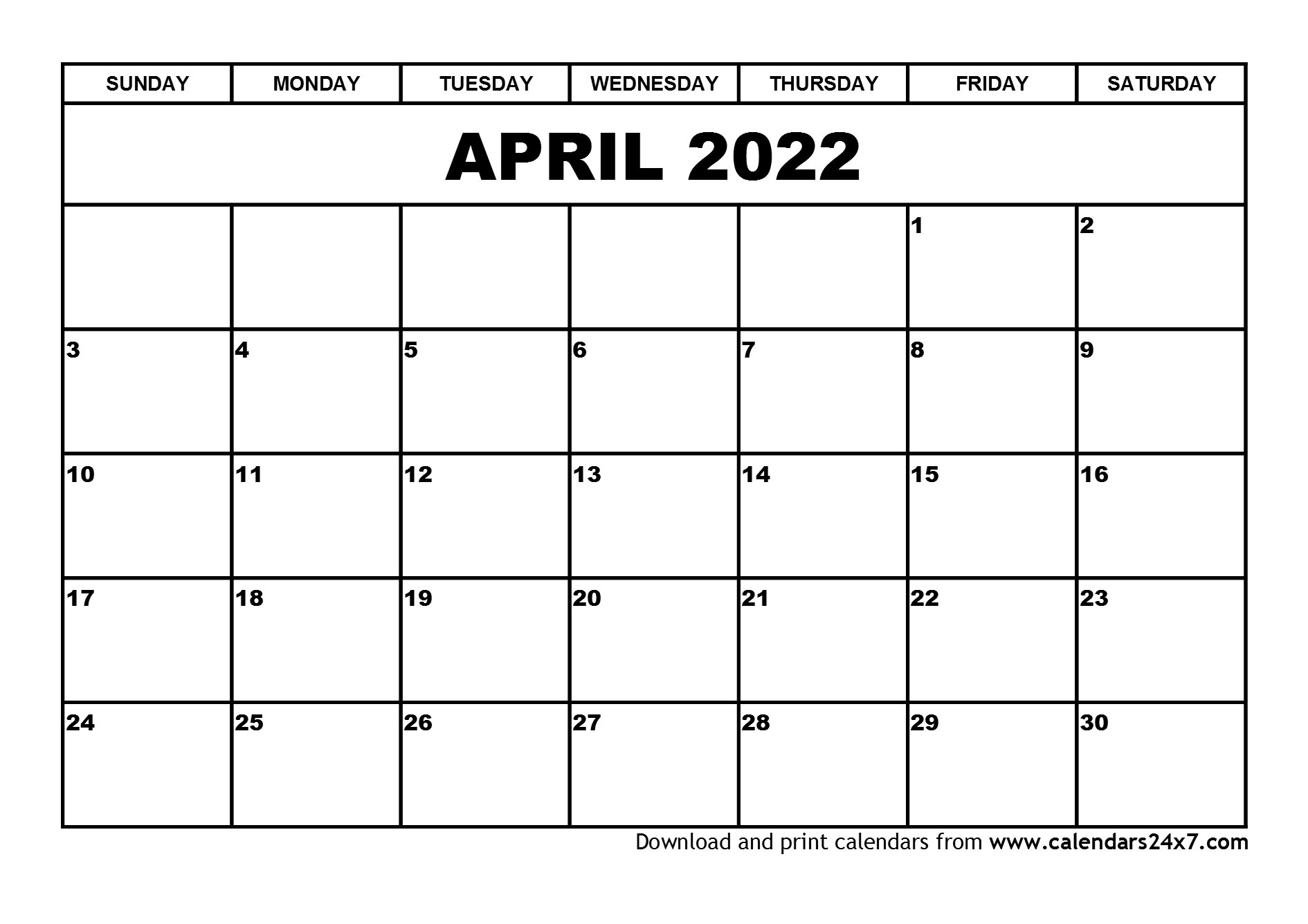 April 2022 Calendar &amp; May 2022 Calendar