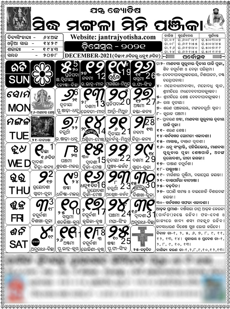 April 2022 Odia Calendar / Ratha Yatra In Odisha In 2022