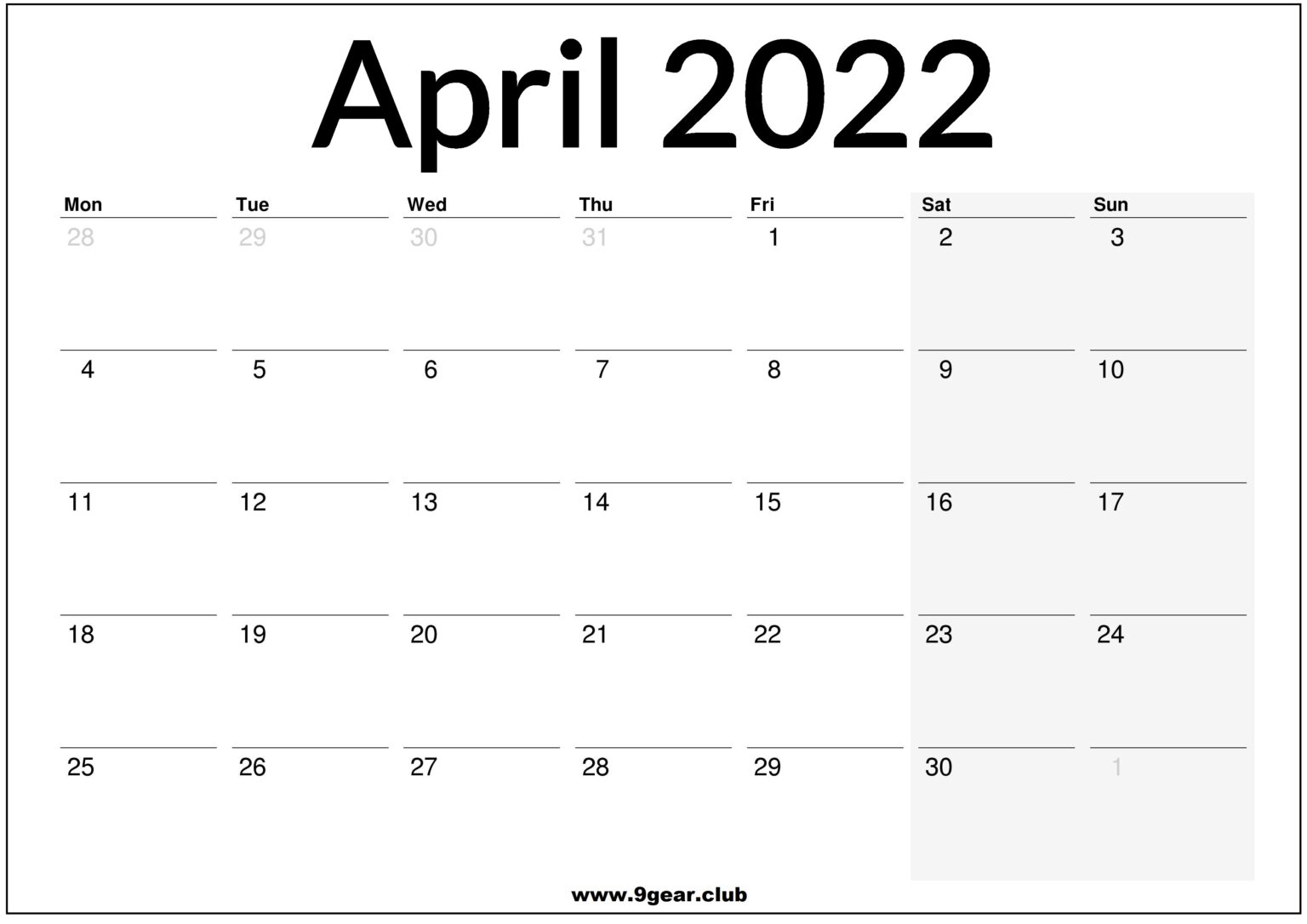 April May June 2022 Uk Calendar Printable - Printable