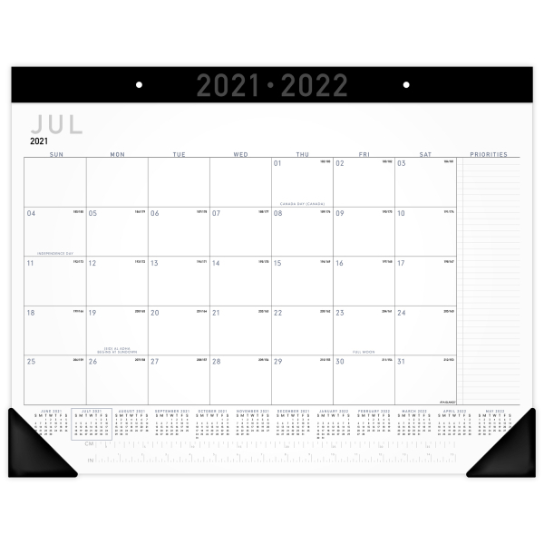 At-A-Glance Contemporary Academic Monthly Desk Pad