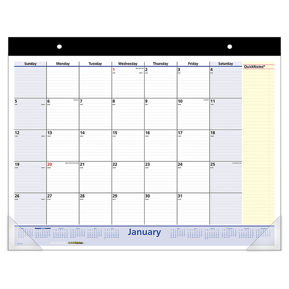At-A-Glance Sk70000 22&quot; X 17&quot; Monthly January 2021