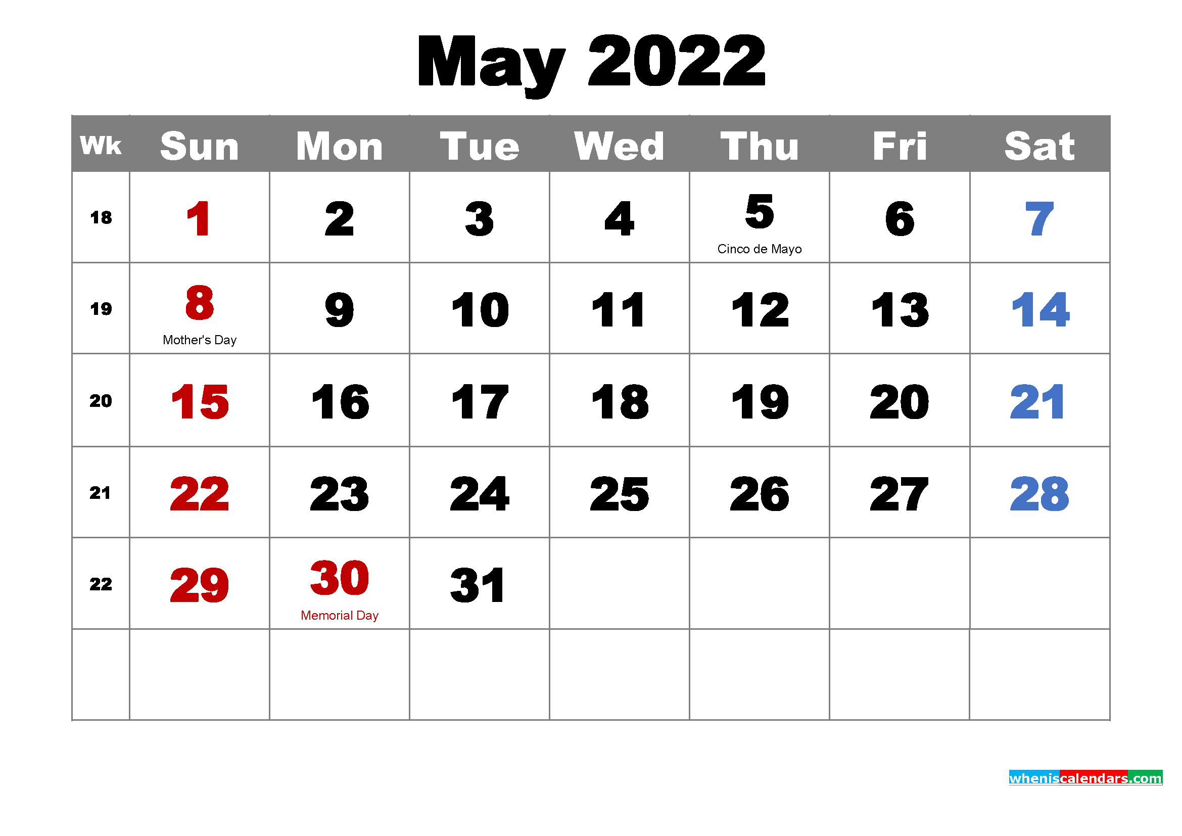 Atlanta Calendar May 2022 - July Calendar 2022