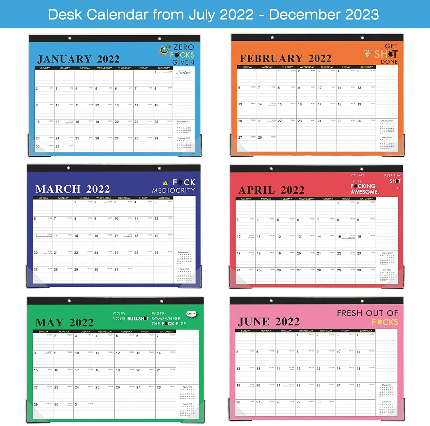 Buy 2022-2023 Desk Calendar - Desk Calendar 2022-2023