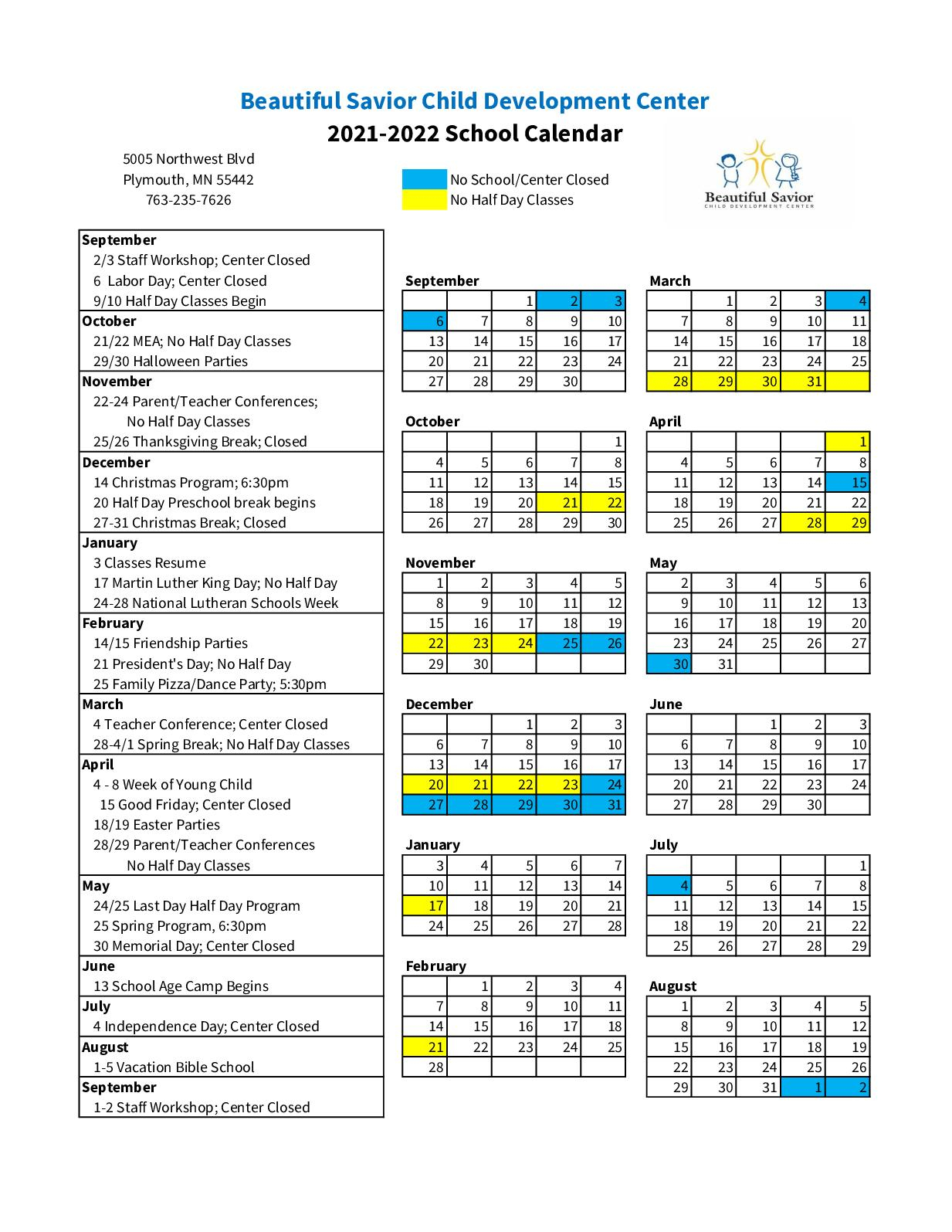 Calaméo - Cdc 2021-2022 Calendar