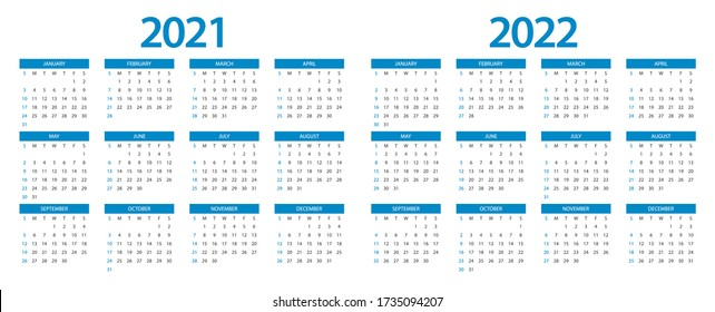 Calendar, 2022 - January Calendar 2022
