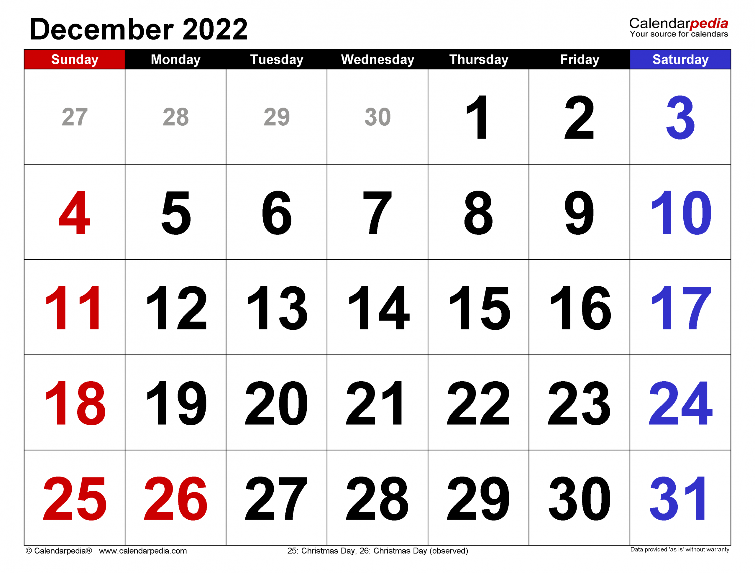 Calendar For December 2022 Printable - August Calendar 2022