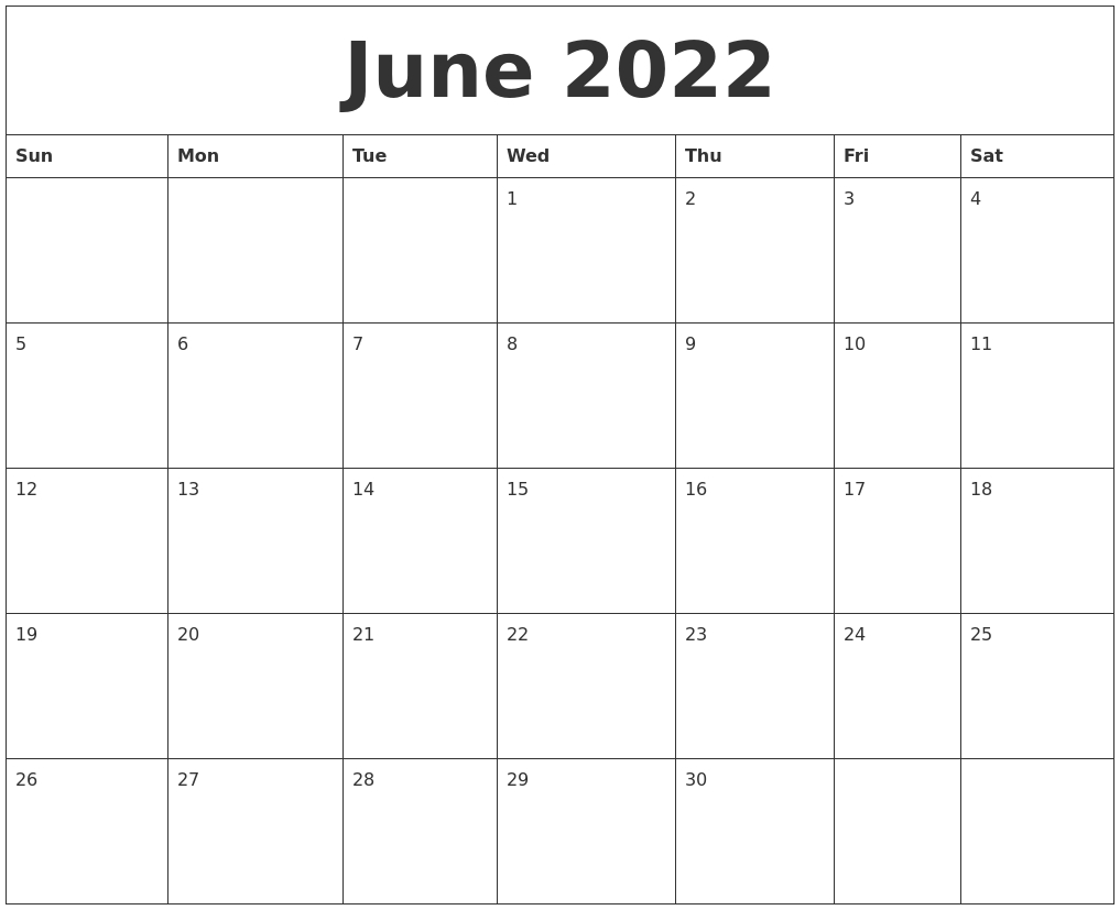 Calendar June 2022 For Kids | January 2022 Calendar