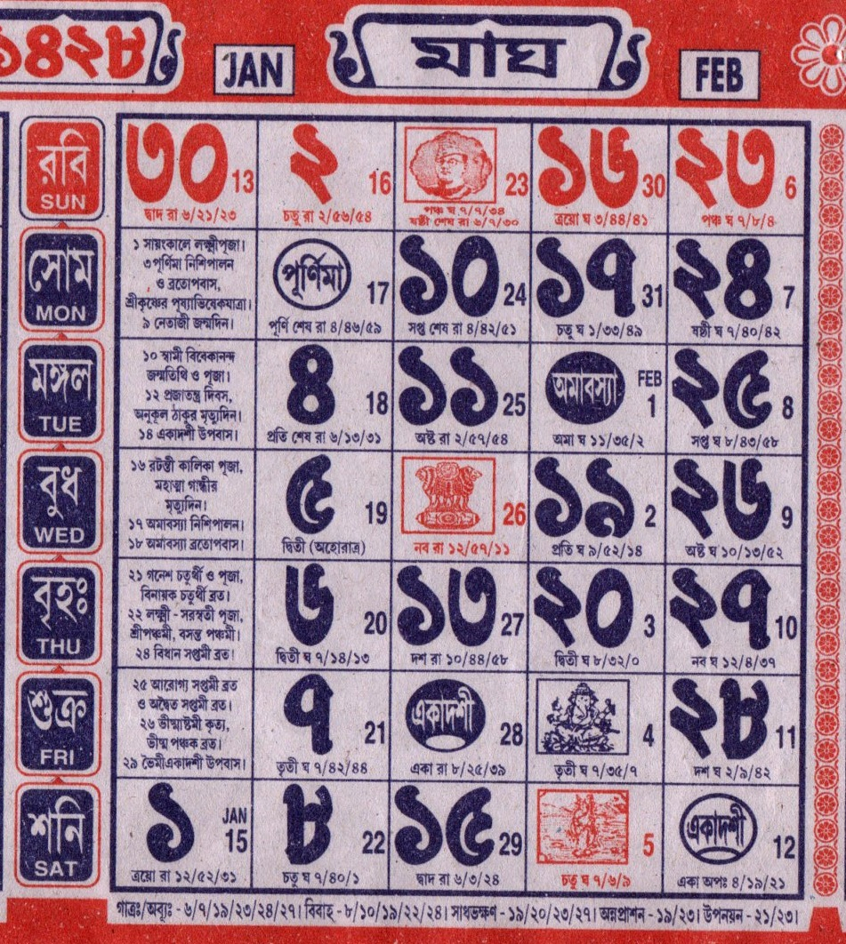 Calendar - Thakur Prasad Calendar