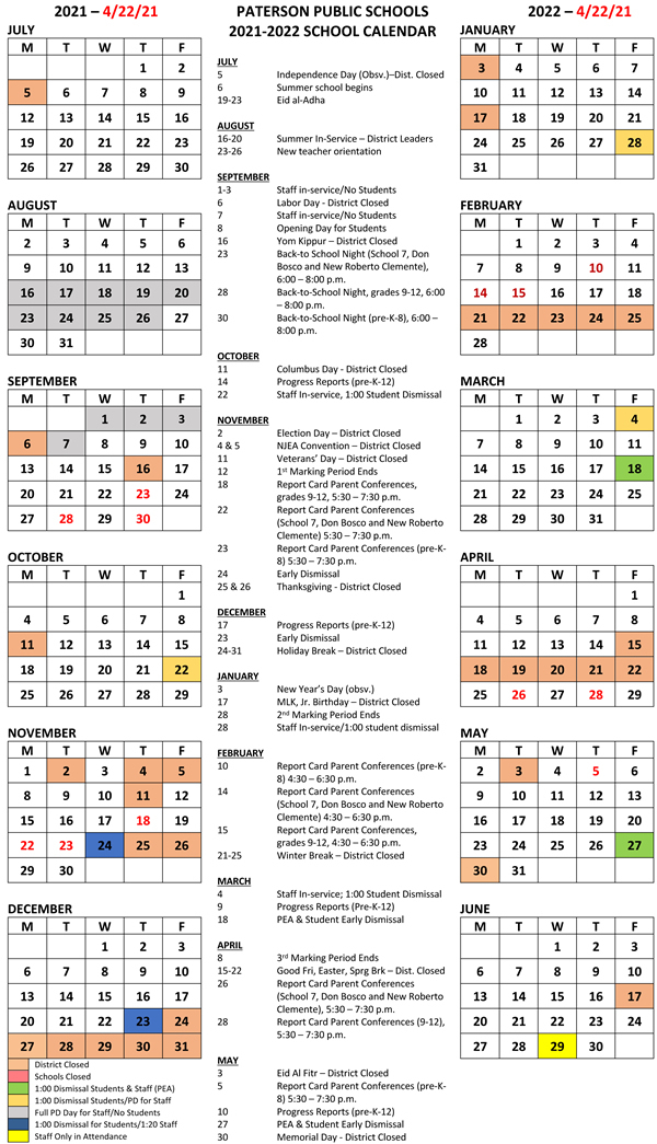 Calendar Volusia County Schools 2022-2023 Printable