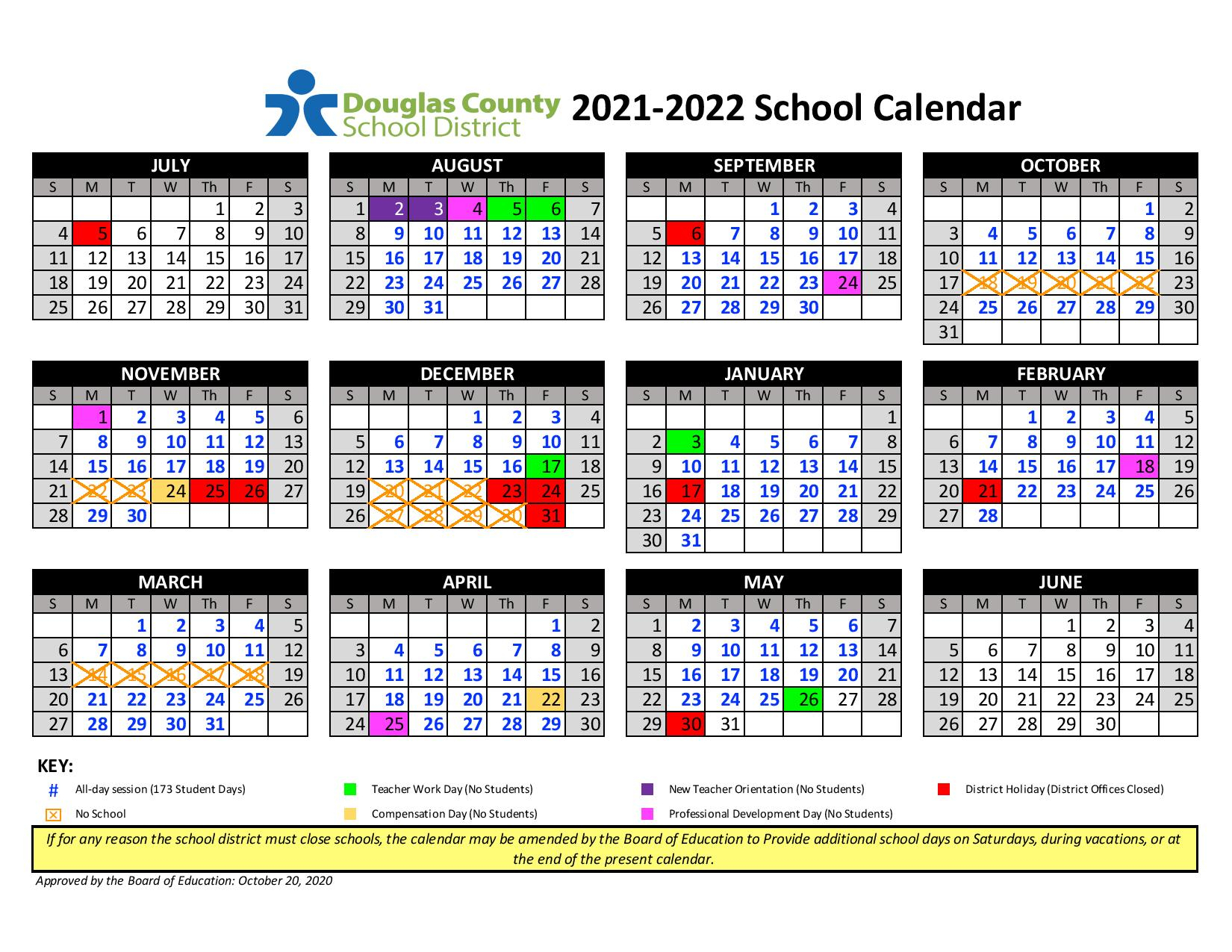 Cherry Creek School Calendar 2021 22 - Calendar 2021