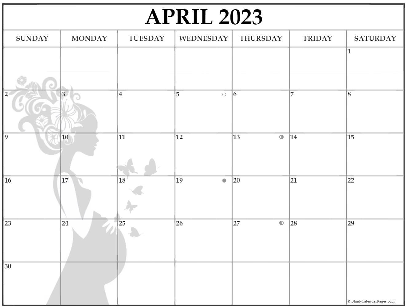 Collection Of April 2023 Photo Calendars With Image Filters