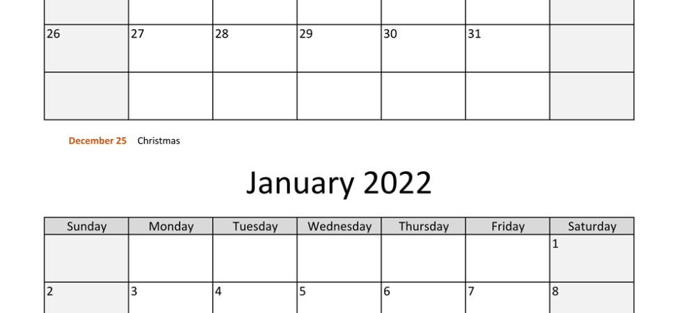 December 2021 Calendar Events | Blank Calendar Printable