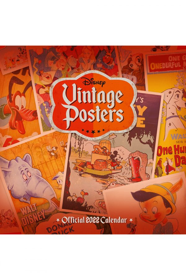 Disney Vintage Posters 2022 Square Wall Calendar - Grange