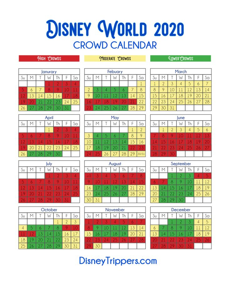 Disney World Crowd Calendar 2023 - 2023 Printable Calendar