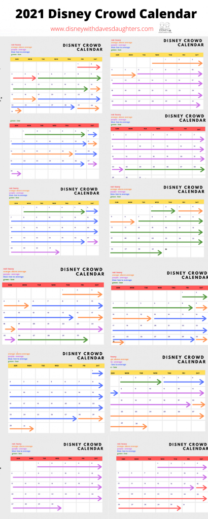 Disneyland Crowd Calendar 2022 | Printable Calendars 2021