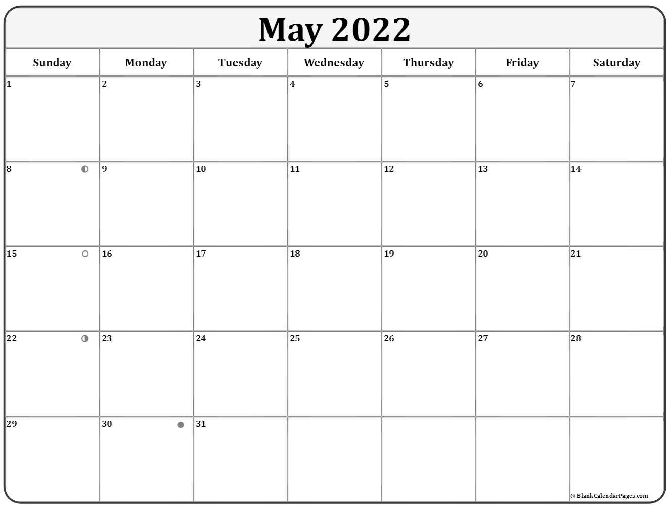 Download Lunar Calendar Of May 2022 Gif - Calendar