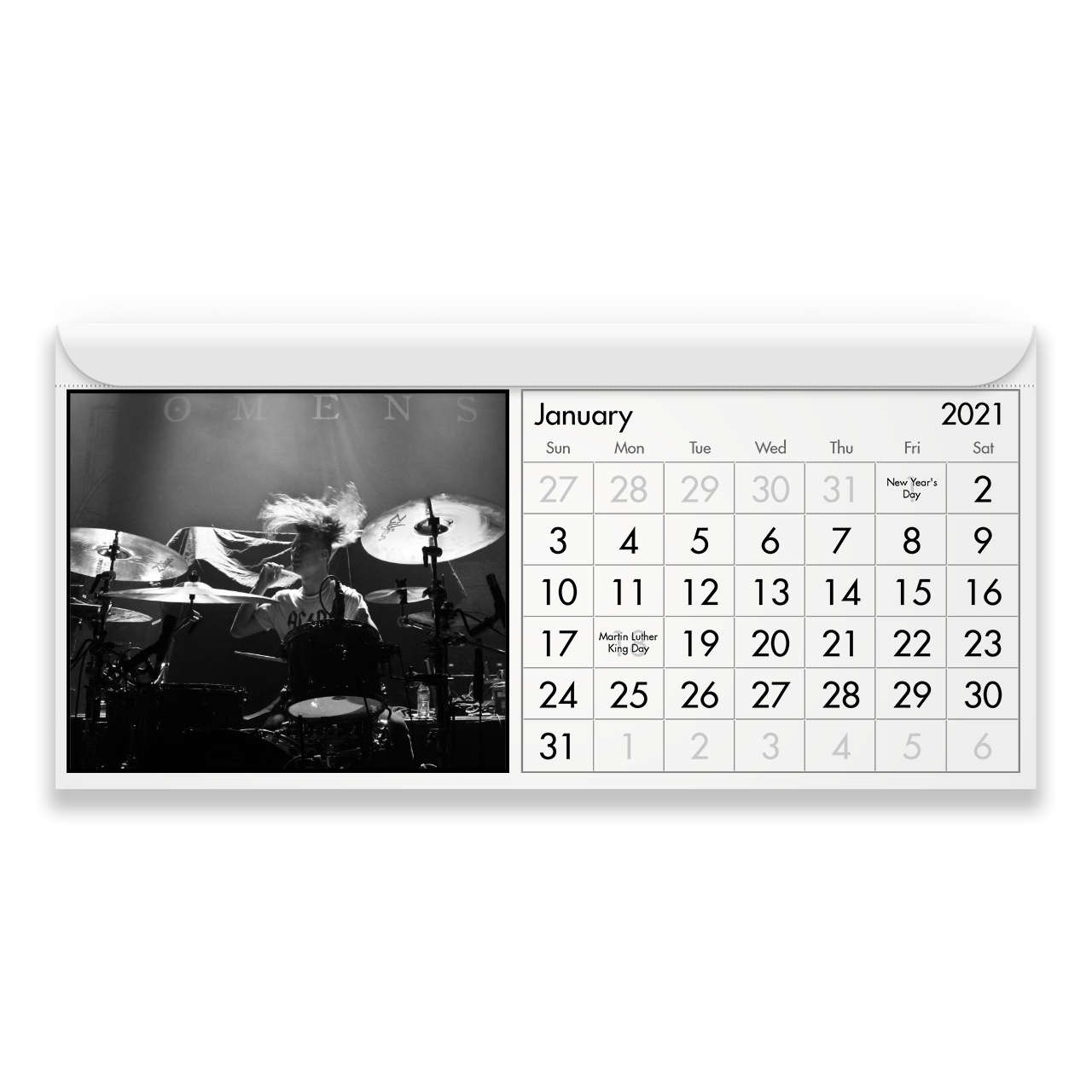 Drum 2022 Magnetic Calendar