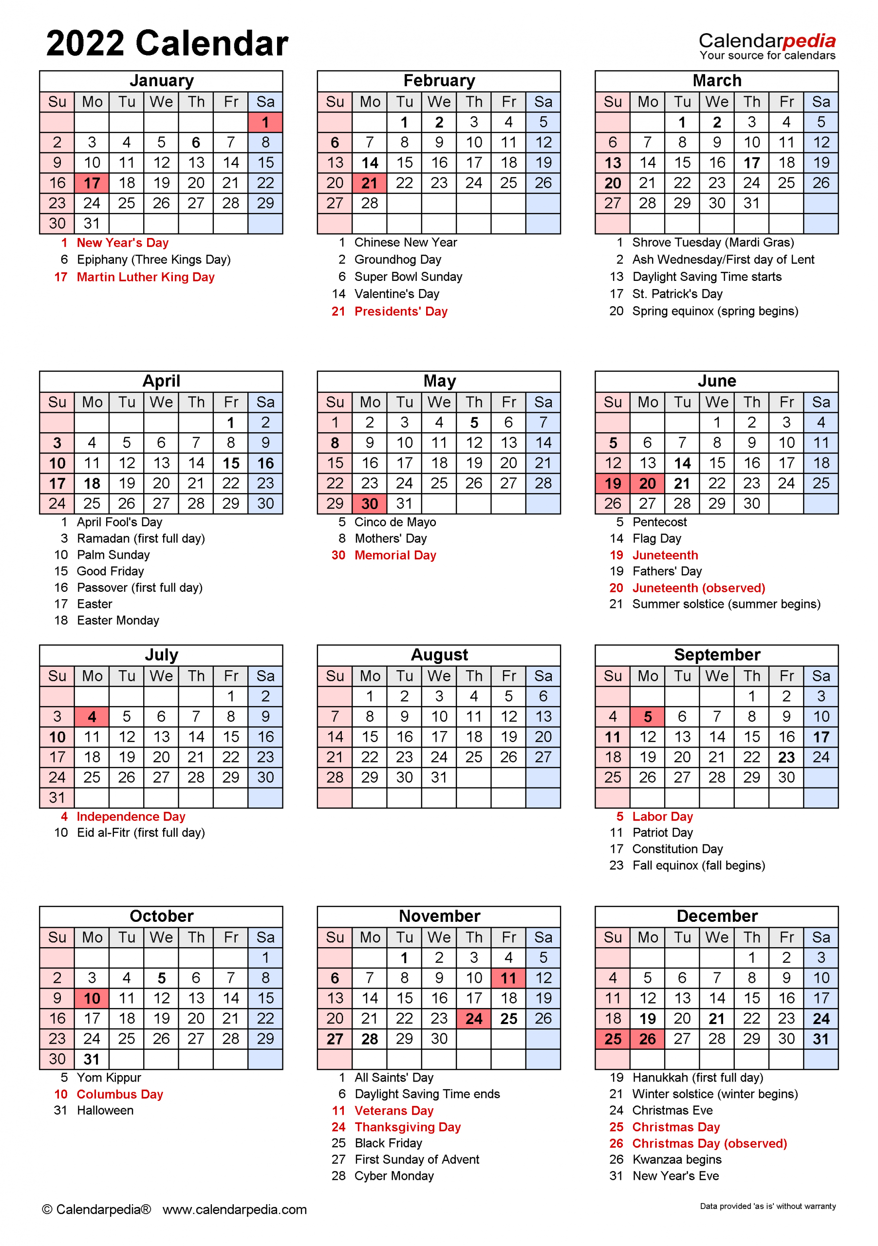 Excel Calendar 2022 With Lunar