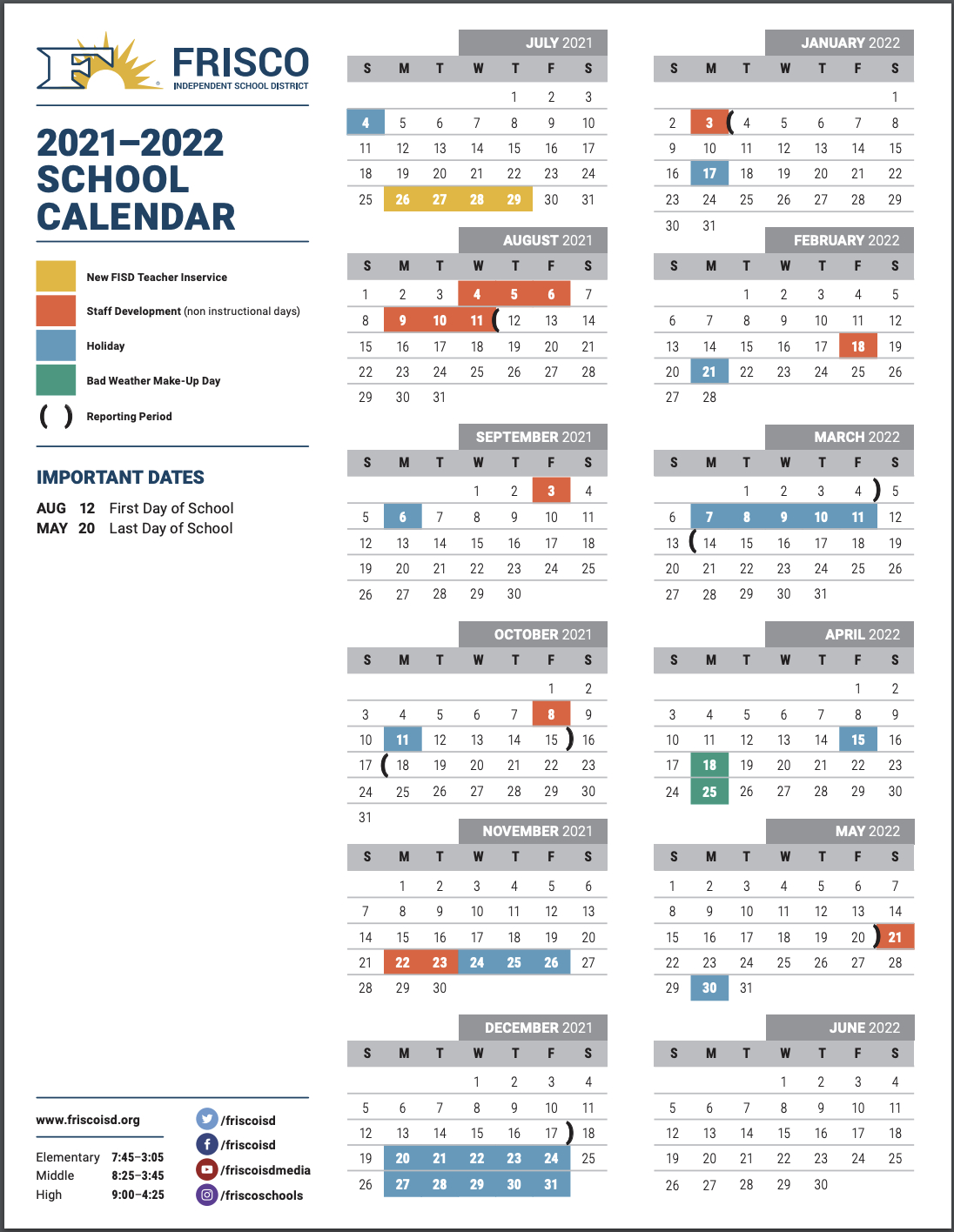 Fisd Approves 2021-2022 Calendar - The Knight Press