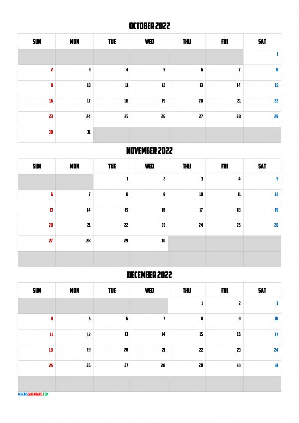 Free Downloadable 2022 Monthly Calendar - Calendraex