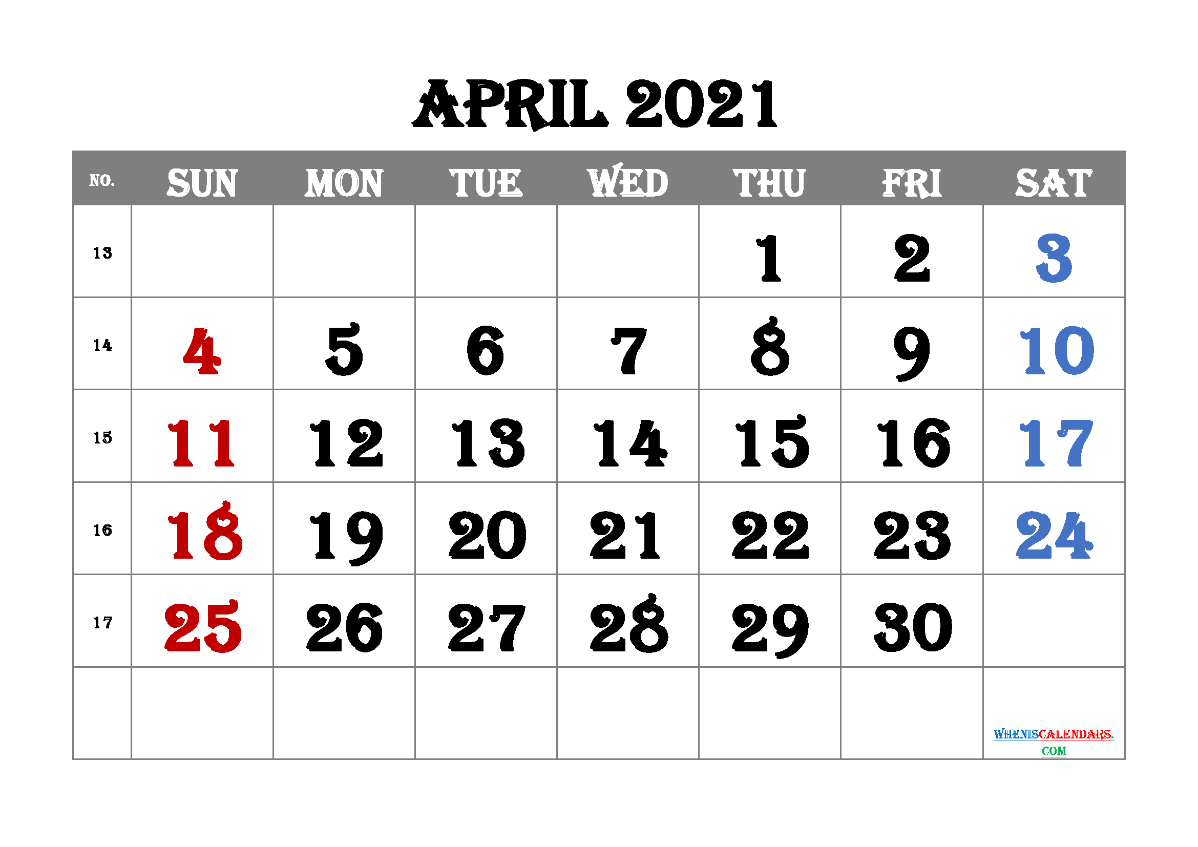 Free Printable Calendar April 2021 2022 And 2023 And More