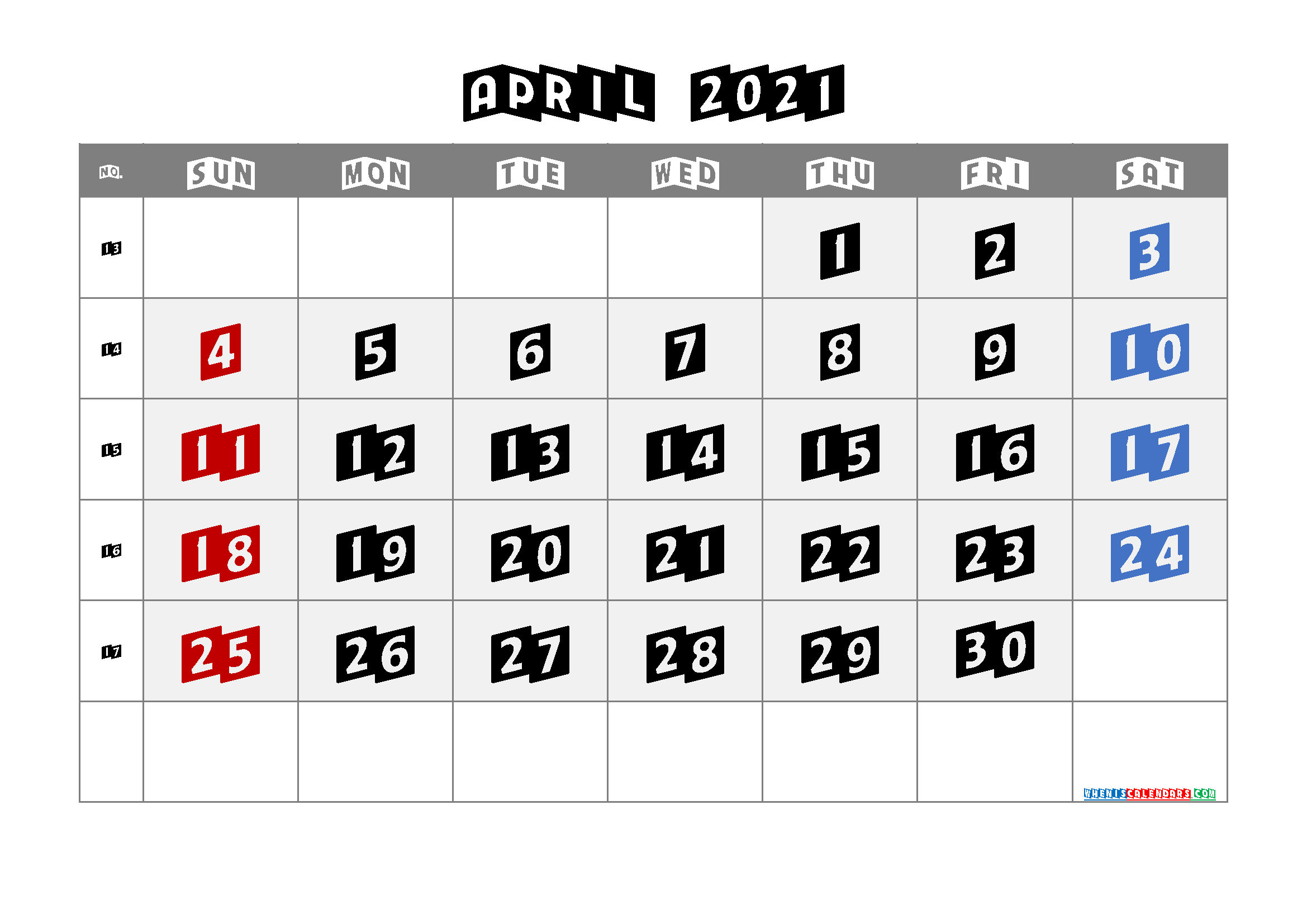 Free Printable Calendar April 2021 2022 And 2023 And More